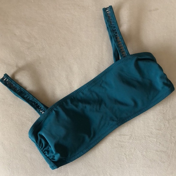 Shade & Shore | Deep teal bikini top swimwear - Picture 9 of 11